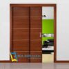 Cửa gỗ công nghiệp MDF phủ veneer lùa