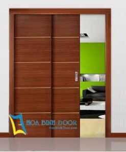 Cửa gỗ công nghiệp MDF phủ veneer lùa