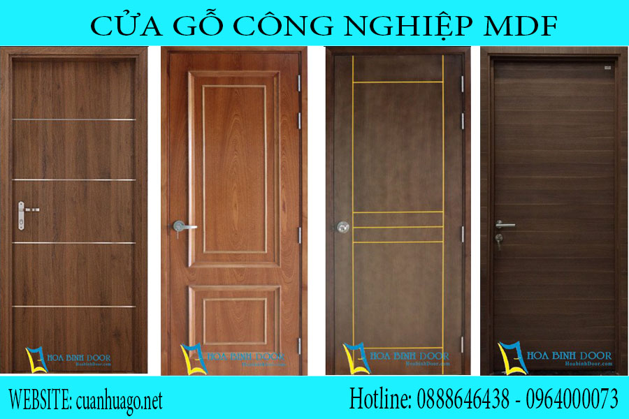 Nội, ngoại thất: Cửa gỗ công nghiệp MDF được cấu tạo như thế nào? Gds-2