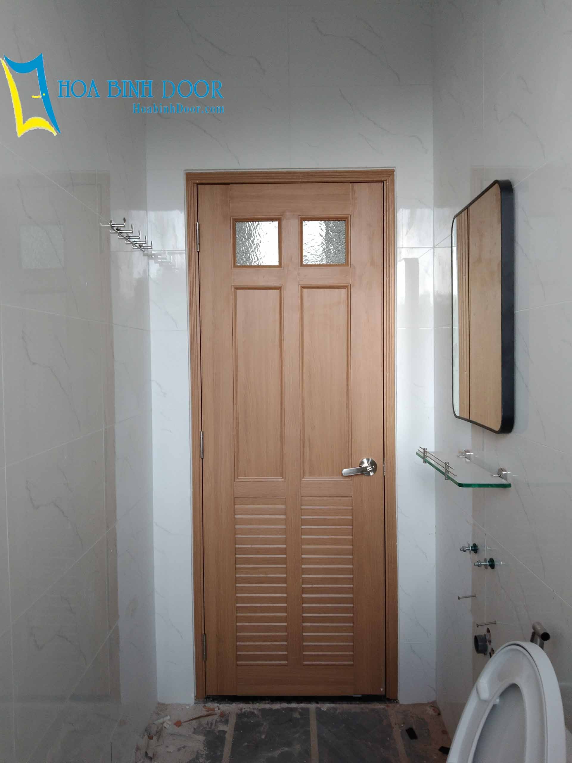 Cửa nhựa phòng tắm, Cửa nhựa nhà vệ sinh [ Cửa nhựa giả gỗ ]